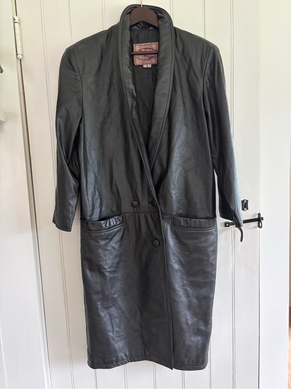 Women’s Vintage 90s Leather Trench Coat